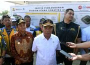 Pj Gubsu Tinjau Sport Centre Bersama Menko PMK dan Menpora, Optimis Stadion Sepakbola Rampung Juli