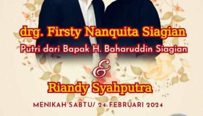 Selamat Berbahagia, Baharuddin Siagian Gelar Pernikahan Putrinya
