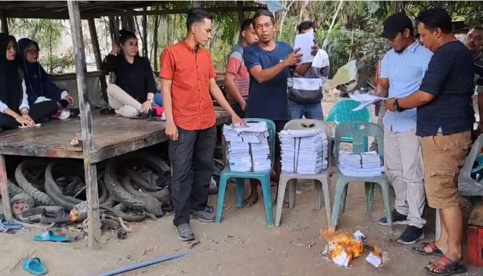 Saksi Bakar C1 Karena Honor Belum Dilunasi, Ketua DPD Gerindra Langkat Bungkam
