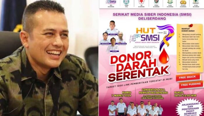 Gelar Donor Darah & Baksos HUT SMSI Ke-7, Ijeck: SMSI Wadah Untuk Semua Kalangan