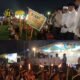 Pj Gubsu diwakili Sekretaris DPRD Sumut Dr Zulkifli SIP MM bersama anggota DPRD Sumut Wagirin Arman selaku pemrakarsa kegiatan dan Forkopimda, Forkopimca saat pembukaan Festival Takbir Akbar dan Pawai Obor di di Lapangan Desa Klambir V Kebun, Kecamatan Hamparan Perak, Kabupaten Deli Serdang, Sumatera Utara, Minggu (16/06/24) malam.