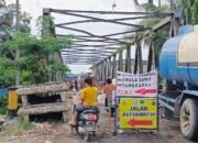 Oknum Preman Bangun Titi Alternatif di Jembatan Air Tenang, Petugas Dishub Diusir