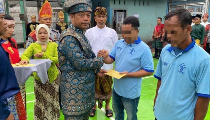 Rutan Kelas IIB Tanjung Pura Kanwil Kemenkumham Sumut Gelar Upacara HUT RI Ke-79