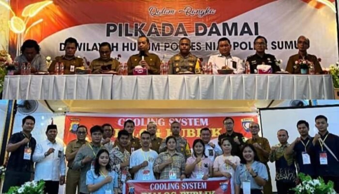Gelar Cooling System Dialog Publik, Polres Nias Siap Wujudkan Pilkada Damai 2024