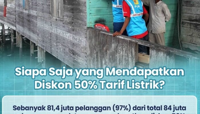 Mulai Januari 2025, Pelanggan PLN Terima Potongan Tarif Listrik 50 Persen