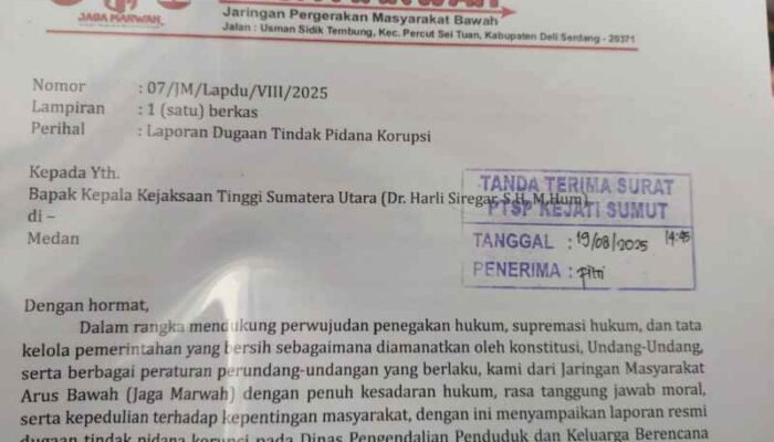 Dugaan Korupsi Menggurita di Pemkab Labura, Jaga Marwah: Kejatisu Mampu Tuntaskan