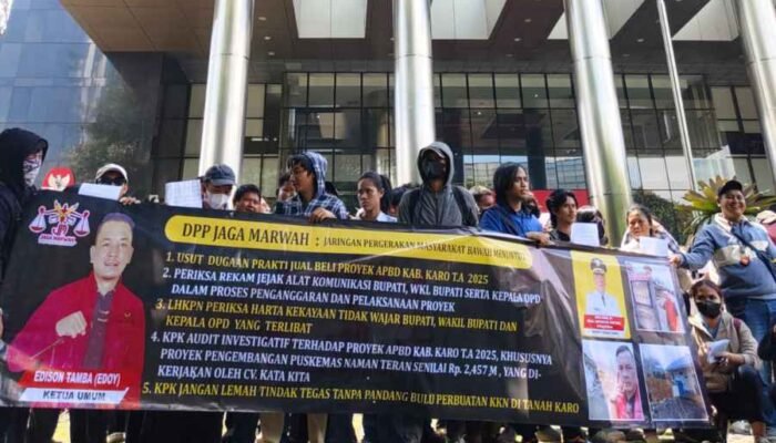JAGA MARWAH Desak KPK Usut Dugaan Jual Beli Proyek APBD Karo