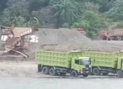 Bawa Parang dan Ultimatun APH, Warga Protes Galian C Diduga Ilegal di Bahorok